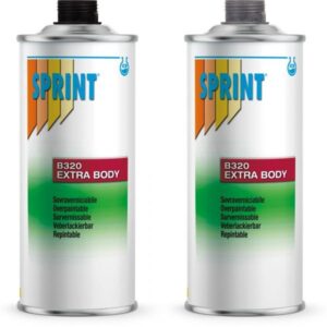 Bote de 1 kg de antigravilla pintable B320 Extra Body para protección de bajos.