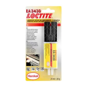 Jeringa de 24ml del adhesivo epoxi ultra transparente Loctite EA 3430.