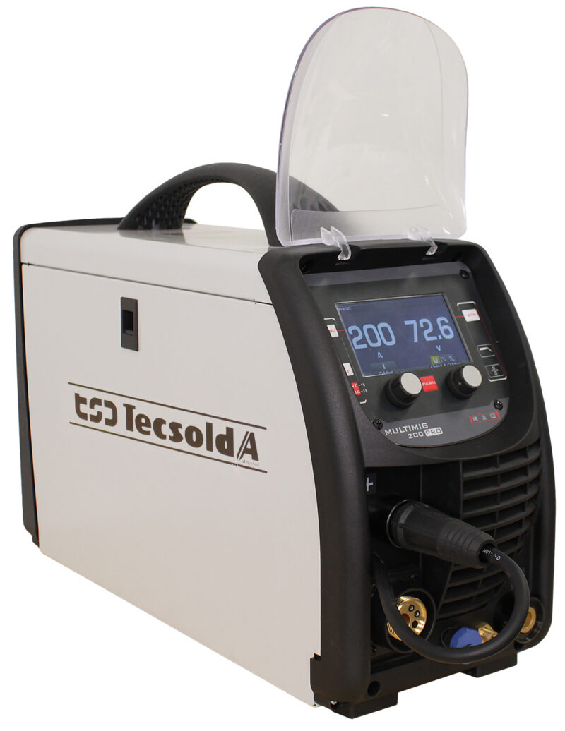 soldadora-inverter-sinergica-pfc-tecsolda-multimig-200-pro Soldadora inverter Tecsolda MULTIMIG 200 PRO con tecnología PFC y pantalla LCD.