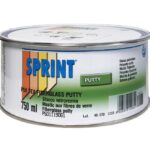 Bote de 750ml de masilla de poliéster con fibra de vidrio P50 TEX marca Sprint.