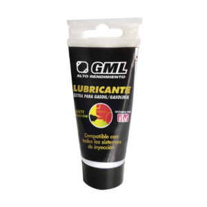Envase de 50 ml de GML Lubricante (Pata Negra), aditivo 100% vegetal para lubricar sistemas de inyección diésel y gasolina y reducir emisiones