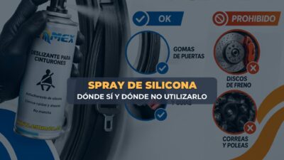 Donde utilizar y donde no utilizar un spray de silicona