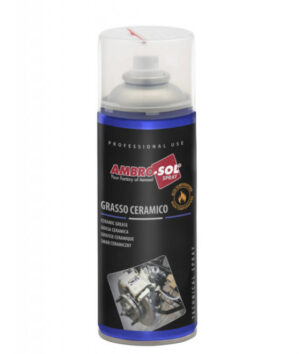 Lata de 400ml de grasa cerámica en spray para altas temperaturas de la marca Ambro-Sol.